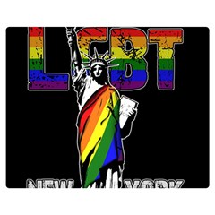 Lgbt New York Double Sided Flano Blanket (medium)  by Valentinaart