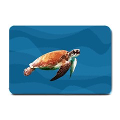 Sea Turtle Small Doormat  by Valentinaart