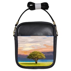 Landscape Girls Sling Bags by Valentinaart