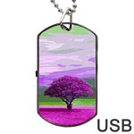 Landscape Dog Tag USB Flash (Two Sides) Back