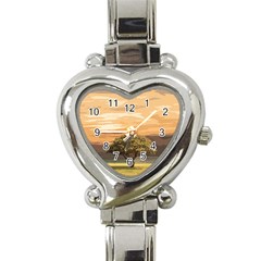 Landscape Heart Italian Charm Watch