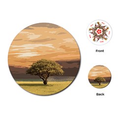 Landscape Playing Cards (Round) 