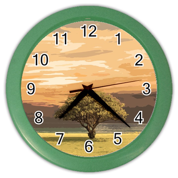 Landscape Color Wall Clocks