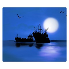 Open Sea Double Sided Flano Blanket (small) 