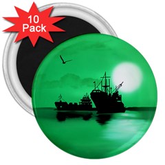 Open Sea 3  Magnets (10 Pack) 