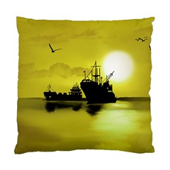 Open Sea Standard Cushion Case (one Side) by Valentinaart