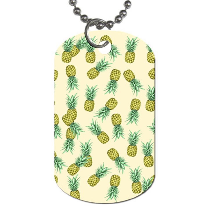 Pineapples pattern Dog Tag (Two Sides)