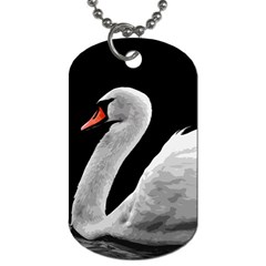 Swan Dog Tag (two Sides) by Valentinaart