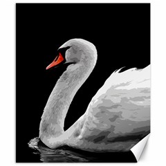 Swan Canvas 8  X 10  by Valentinaart