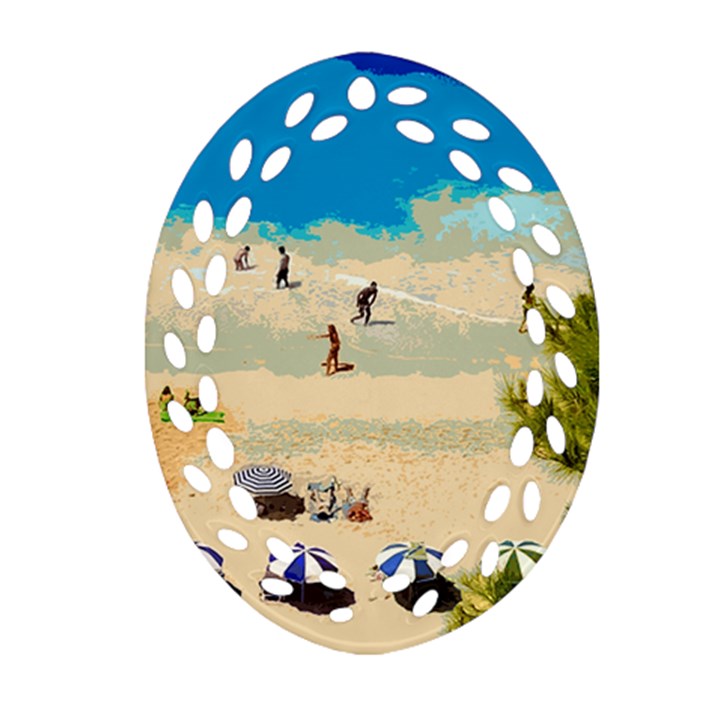 Beach Ornament (Oval Filigree)