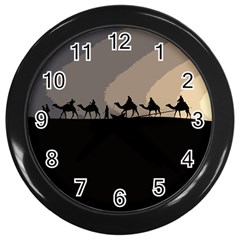 Caravan  Wall Clocks (black)