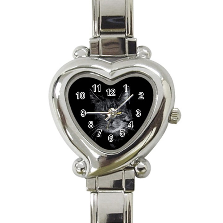 Domestic cat Heart Italian Charm Watch