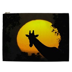 Giraffe  Cosmetic Bag (xxl)  by Valentinaart