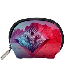 Horns Background Cube  Accessory Pouches (Small) 