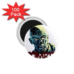 Zombie 1 75  Magnets (100 Pack)  by Valentinaart