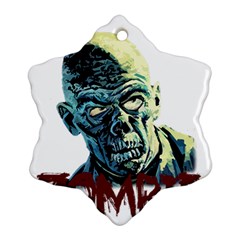 Zombie Ornament (snowflake) by Valentinaart