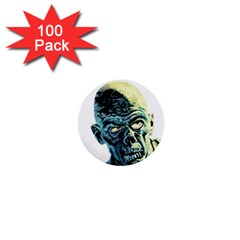 Zombie 1  Mini Buttons (100 Pack) 