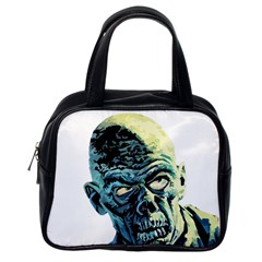 Zombie Classic Handbags (one Side) by Valentinaart