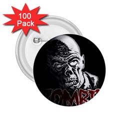 Zombie 2 25  Buttons (100 Pack)  by Valentinaart