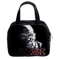 Zombie Classic Handbags (2 Sides) by Valentinaart