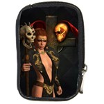 The Dark Side, Women With Skulls In The Night Compact Camera Cases Front