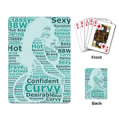 Belicious World Curvy Girl Wordle Playing Card