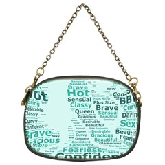 Belicious World Curvy Girl Wordle Chain Purses (two Sides)  by beliciousworld