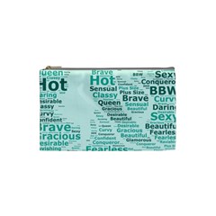Belicious World Curvy Girl Wordle Cosmetic Bag (small)  by beliciousworld
