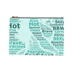 Belicious World Curvy Girl Wordle Cosmetic Bag (large)  by beliciousworld