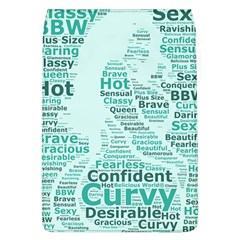 Belicious World Curvy Girl Wordle Flap Covers (l)  by beliciousworld