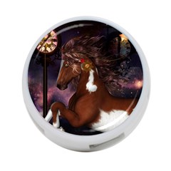 Steampunk Wonderful Wild Horse With Clocks And Gears 4-port Usb Hub (two Sides)  by FantasyWorld7