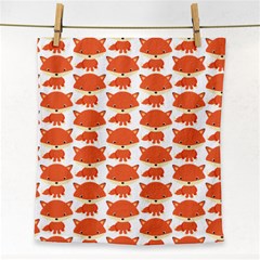 Cute Little Fox Pattern Face Towel