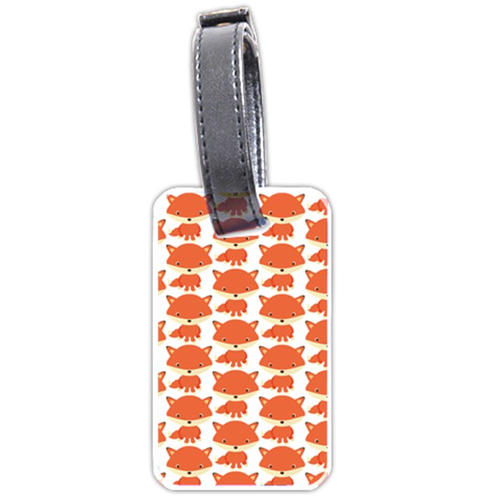 Cute Little Fox Pattern Luggage Tags (One Side) 