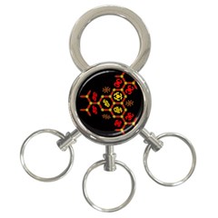 Algorithmic Drawings 3-ring Key Chains by Nexatart