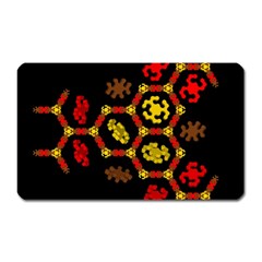 Algorithmic Drawings Magnet (rectangular) by Nexatart