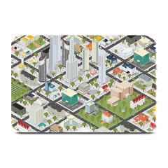 Simple Map Of The City Plate Mats by Nexatart