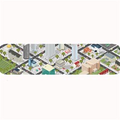 Simple Map Of The City Large Bar Mats by Nexatart