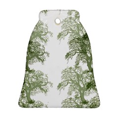 Trees Tile Horizonal Bell Ornament (two Sides) by Nexatart
