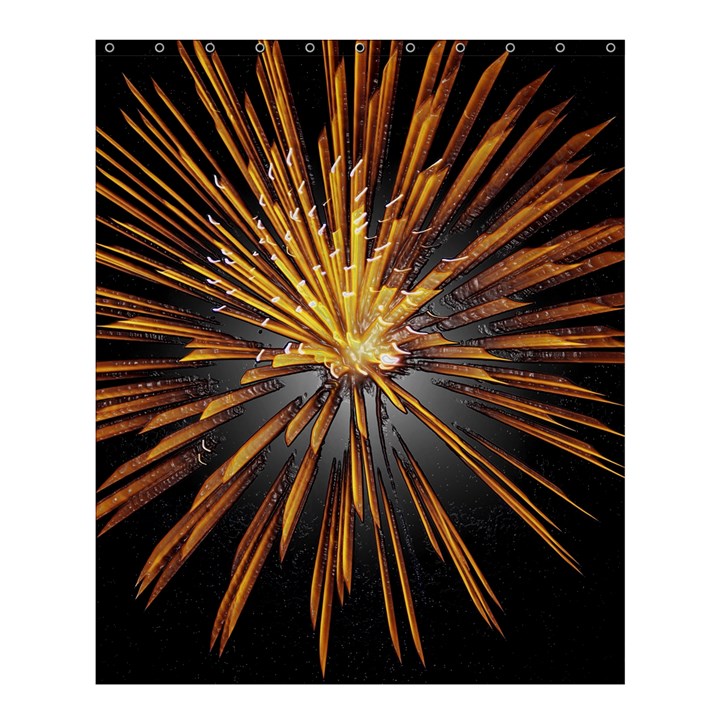 Pyrotechnics Thirty Eight Shower Curtain 60  x 72  (Medium) 