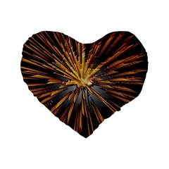 Pyrotechnics Thirty Eight Standard 16  Premium Heart Shape Cushions by Nexatart