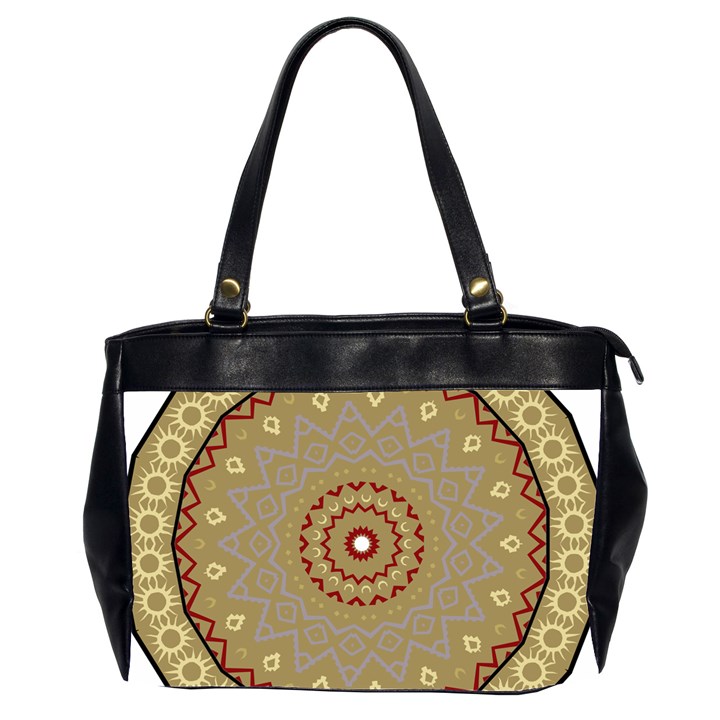 Mandala Art Ornament Pattern Office Handbags (2 Sides) 