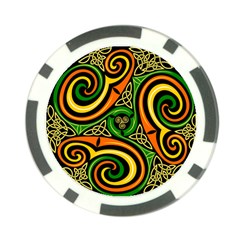 Celtic Celts Circle Color Colors Poker Chip Card Guard (10 pack)