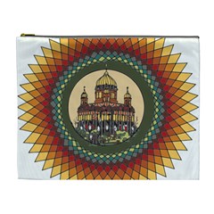 Building Mandala Palace Cosmetic Bag (xl) by Nexatart