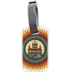 Building Mandala Palace Luggage Tags (two Sides) by Nexatart