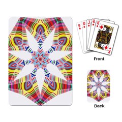 Colorful Chromatic Psychedelic Playing Card by Nexatart