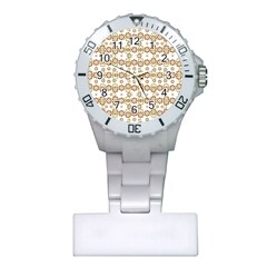 Multicolor Graphic Pattern Plastic Nurses Watch by dflcprints