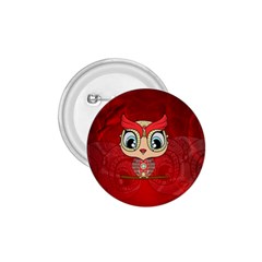 Cute Colorful  Owl, Mandala Design 1 75  Buttons