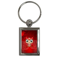 Cute Colorful  Owl, Mandala Design Key Chains (rectangle)  by FantasyWorld7