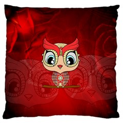 Cute Colorful  Owl, Mandala Design Standard Flano Cushion Case (one Side)