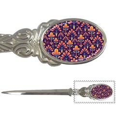 Floral Abstract Purple Pattern Letter Openers